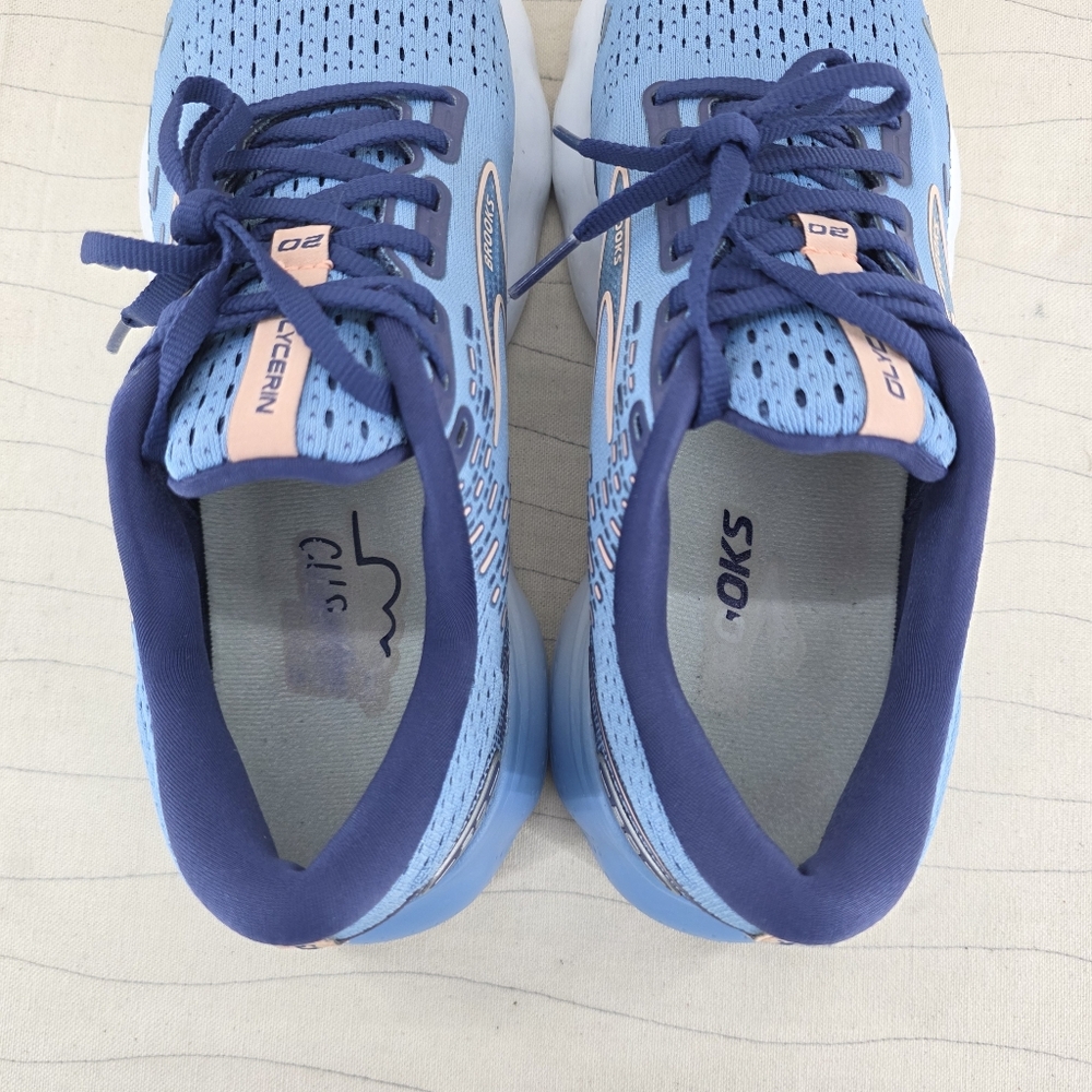 Brooks Womens Glycerin 20 Blue Running Sneakers Shoes 1203691B478 Sz 10.5 B - Picture 12 of 13